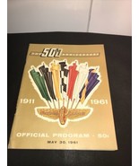 11961 Official Program Indianapolis Speedway Race 500 50thRace Car Racing - £35.66 GBP