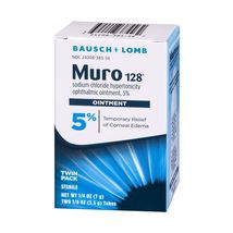 Bausch + Lomb Muro 128 Hypertonicity Ophthalmic Ointment Twin Pack 0.25 Oz - $59.99