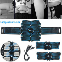 Rechargeable Abdominal Muscle Stimulator Trainer Abs Fitness Excersize Gear - $29.55