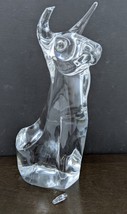 Vintage Daum Crystal Bull Bust 11-1/4&quot; H Heavy Glass Sculpture Paperweig... - £71.93 GBP