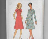 1970s Simplicity 6934 Yoke Sleeves Tie Neck Flared Dress Pattern Sz 14 B... - $5.00