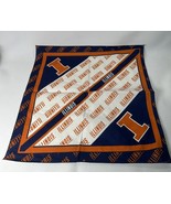 University Of Illinois Fighting Illini Bandana 21&quot; X 21&quot; Orange Blue New - $4.94