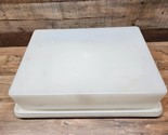 Vintage Tupperware 14½” x 10½&quot; Rectangle Sheet Cake Carrier Taker #622-1... - $24.79