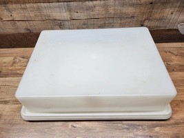 Vintage Tupperware 14½” x 10½&quot; Rectangle Sheet Cake Carrier Taker #622-1 &amp; 623-1 - £19.70 GBP