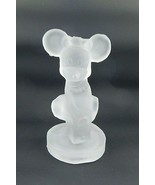 Walt Disney Productions Minnie Mouse Frosted Glass 5&quot; Figurine - £23.58 GBP