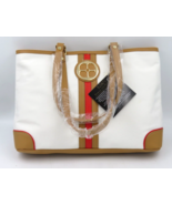 IMAN Global Chic Handbag Clutch Women&#39;s White Brown - NEW - £23.56 GBP