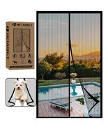 Magnetic Screen Door Mesh Black Fits Door Size 34x82, Screen 36x83 Inch - $27.56 CAD