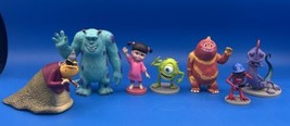 MONSTERS INC • Lot of 7 Disney Pixar Collectable Toy Figurines PVC Cake Topper - £10.92 GBP