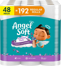 Angel Soft Toilet Paper with Fresh Lavender Scented Tube, 48 Mega Rolls - $51.85