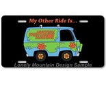 My Other Ride Is a Mystery Parody Art FLAT Aluminum Novelty License Tag ... - $17.99