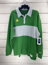 Nike Oregon Ducks Green Long Sleeve Polo Shirt DJ4541-377 Men’s Size Lar... - £22.05 GBP
