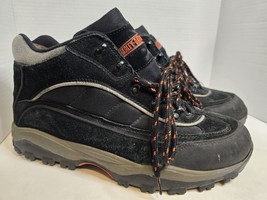 Harley Davidson Woodrige Men&#39;s Size 11.5 Black Waterproof Hiking Shoes - £26.76 GBP