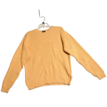 IZOD Sweater Women’s Size Large Yellow Cable Knit Cotton Classic Preppy Coed - $24.76