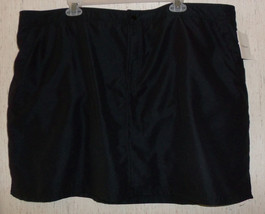 NWT WOMENS Croft &amp; Barrow WOMAN &quot;TUMMY SLIMMER&quot; BLACK SWIMSKIRT BOTTOM  ... - £18.34 GBP