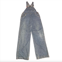 Vintage Y2K No Excuses Womens Medium Denim Blue Jean Bib Overalls Stud A... - $59.99