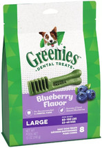 Greenies Large Dental Dog Treats Blueberry 8 count Greenies Large Dental... - $38.50