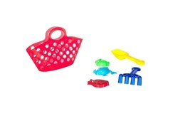 6-Piece Beach Tote with Sand Toys Set in assorted Colors - £3.17 GBP