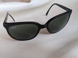 1980s Bausch Lomb Bl ray ban L0118 Noir Brillant Noas Ski CATS 1000 Soleil - $124.36