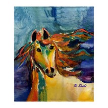 Betsy Drake Colorful Horse Throw - £51.43 GBP