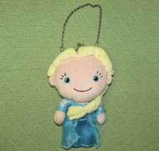 Disney Store Plush Frozen Elsa Coin Purse With Carry Chain Stuffed Disney Doll - $7.20
