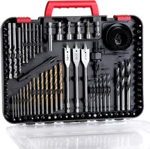 AVID POWER Drill Bit Set, Titanium Twist Brad Point Drill Bits for, 100 ... - $28.99