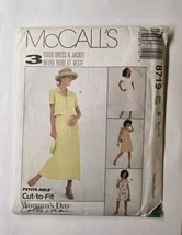 McCall&#39;s Pattern 8719 Misses&#39; Cropped Jacket and Dress Petite-able Sizes... - £7.78 GBP