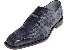 Belvedere Mens Shoes Chapo Hornback Crocodile  Navy Blue 1465 image 2