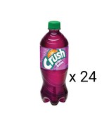 24 Bottles of CRUSH GRAPE POP Soft Drink 591 ml each  Free Shipping - £68.80 GBP
