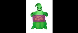 Oogie Boogie 3.5&#39; Lighted Airblown Inflatable Decor Nightmare Before Chr... - £66.12 GBP
