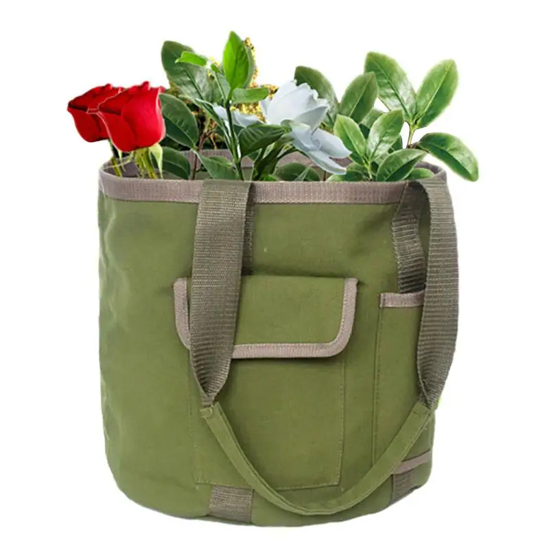 5 Gallon Buckets With Pockets Garden Tool Bag Large Capacity Portable Garden Pla - £56.31 GBP