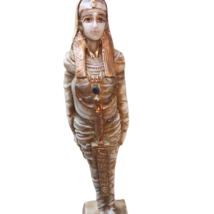 Large Ancient Egyptian Antique Isis Carved Statue With Eye Of Horus Protection H - £88.98 GBP