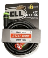 Bell Key Cable Bike Lock 8 mm 6 ft Extra Thick Level 2 Security Steel Co... - £10.17 GBP