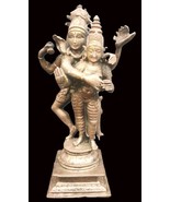 Lord Shiva Mit Göttin Parvati Auf Nandi IN Pure Solid Kupfer - 15.2cm - €167,48 EUR