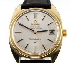 Omega Men&#39;s Gold-Plated Automatic Chronometer Constellation Watch Mov #564 - $1,262.24