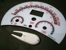 Fits 98-04 VW Beetle Bug Automatic AT Kilometers Cluster White Face Glow Gauges - £21.44 GBP