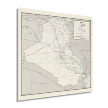 HISTORIX Vintage 1967 Iraq Map Poster - 16x16 Inch Vintage Map of Iraq W... - $37.99+