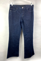 Calvin Klein Jeans Womens 30 / 10 Dark-Blue Mid-Rise Denim Flare Jeans - £17.65 GBP