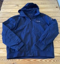 Tommy Hilfiger Men’s Full zip Hooded jacket size L Navy Dd - $19.79