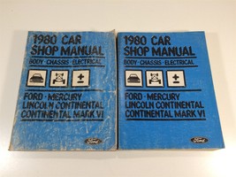 1980 Ford Car Shop Manual Body Chassis Electrical Mercury Lincoln Contin... - £10.20 GBP