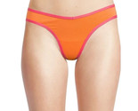 No Boundaries Women&#39;s Cotton Thong Panties Size 3XL Orange Sherbet - $11.17