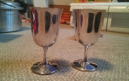Set of 2 Vintage Sheridan EPS Silver Goblets Wine - $739.33 MXN
