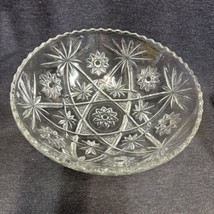 Vintage Anchor Hocking Star Of David Bowl Large Serving Salad 10.75”x4” - £9.46 GBP