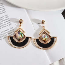 Abalone Shell &amp; 18K Gold-Plated Square Fan Drop Earrings - £11.18 GBP