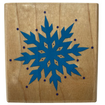 Winter Graphic Snowflake Rubber Stamp Posh Impressions Z073E Vintage 199... - £10.04 GBP