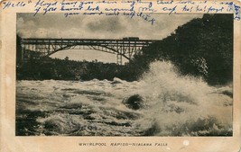 Niagara Falls New York Ny Whirlpool Rapids Cascate Niagara Udb Cartolina 1907 - £6.80 GBP