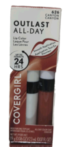 CoverGirl Outlast All-Day Lip Color #626 Canyon + Topcoat 24HR Wear 2-Pi... - $275.49 MXN