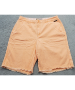 Caribbean Joe Shorts Womens Size 14 Salmon Cut Off Regular Fit Slash Poc... - $20.22
