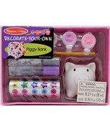 MELISSA &amp; DOUG #3108 DECORATE-YOUR-OWN PIGGY BANK, AGES 8+ - NEW SEALED! - €6,35 EUR