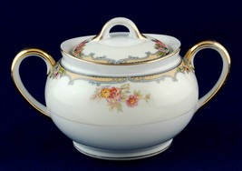 Noritake Oxford Sugar Bowl w Lid 85963 Vintage China - £15.92 GBP