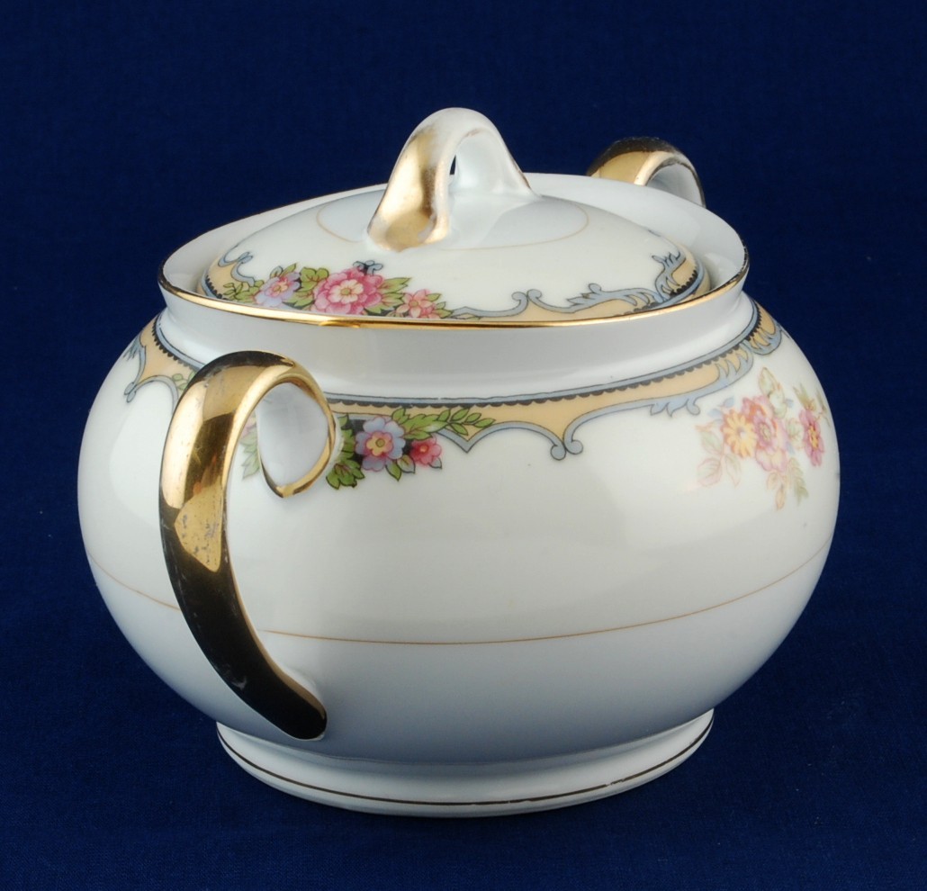 Noritake Oxford Sugar Bowl w Lid 85963 Vintage China Item image 2
